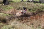 Solo rider bike 35 Rob Hazel at water crossing