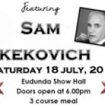 Red White & Black Ball with Sam Kekovich selling fast