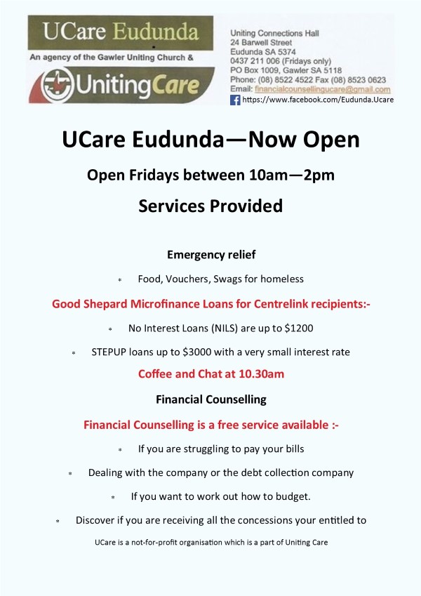 UCare Eudunda Branch Flyer