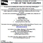 Citizen of the Year Award Nominations Open