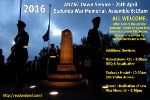 ANZAC Day Ceremonies – 25th April 2016