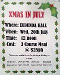 XMAS in July – Eudunda Hall – 20th July 2016