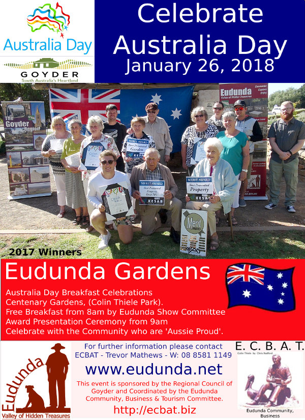 Australia Day Eudunda 2018 - flier