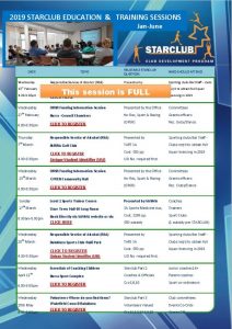 2019 starclub education & training sessions - Eudunda 6th Feb Program Information - UPDATE 12-02-19