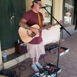 Busker in Bruce St Eudunda