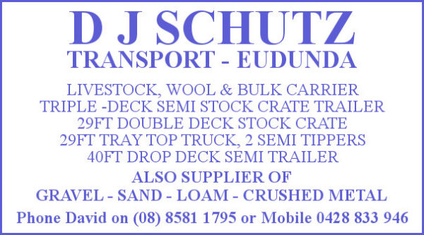 D J Schutz Transport – Eudunda