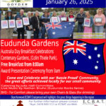 All Welcome – Australia Day Breakfast – Eudunda 26th Jan 2025