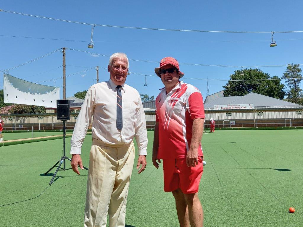 Eudunda Bowling Club Centenary Andrew Pfitzner & Kym Schutz