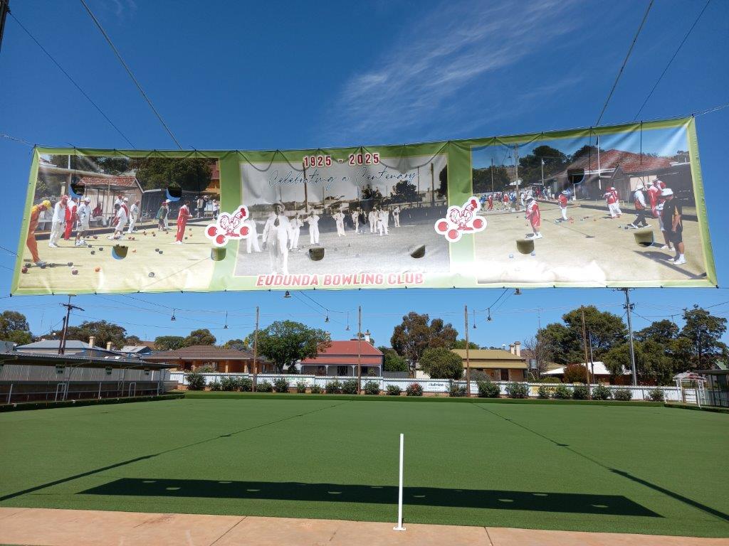 Eudunda Bowling Club celebrates Centenary Banner