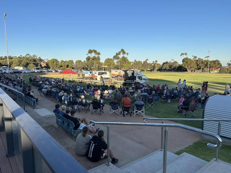 Nathan Whippy Griggs in Eudunda - 1st Jan 2025 - great attendance