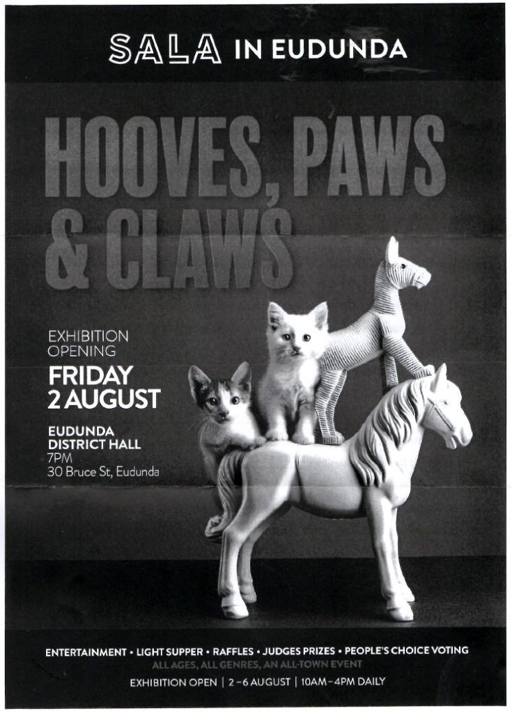 SALA In Eudunda - Hooves, Paws & Claws Opening 2nd Aug 2024