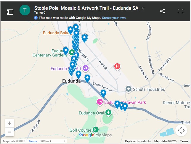 Stobie Pole Art Trail - EFHG - Google Map